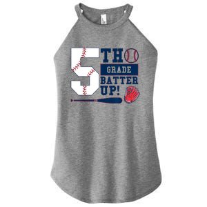 5th Grade Batter Up Baseball Back To School Women's Perfect Tri Rocker Tank