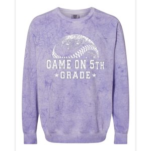 5th Grade Baseball Lovers Colorblast Crewneck Sweatshirt