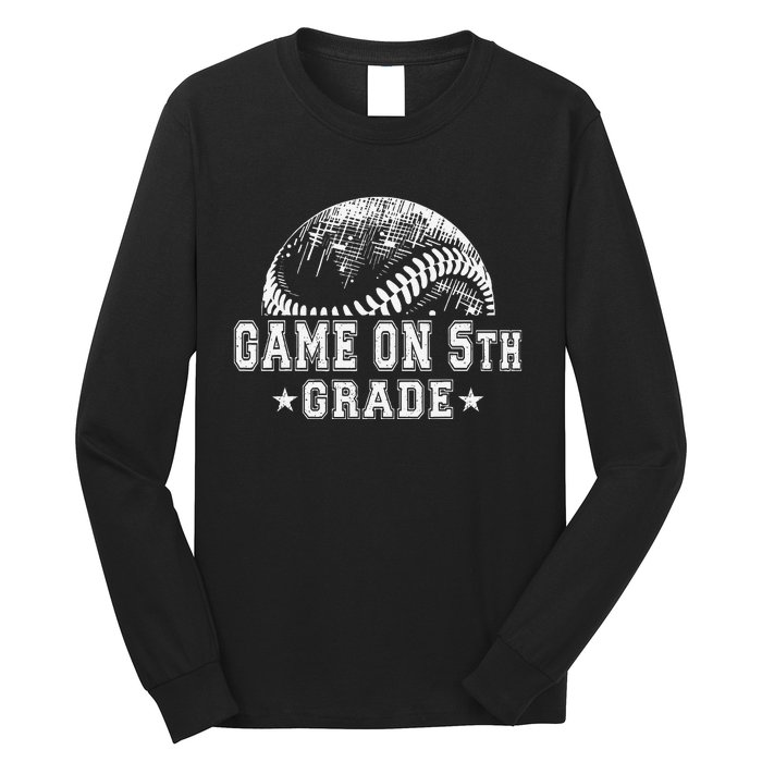 5th Grade Baseball Lovers Long Sleeve Shirt