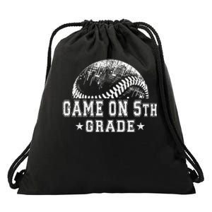 5th Grade Baseball Lovers Drawstring Bag