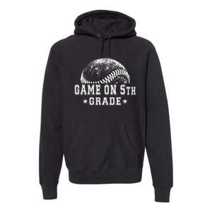 5th Grade Baseball Lovers Premium Hoodie