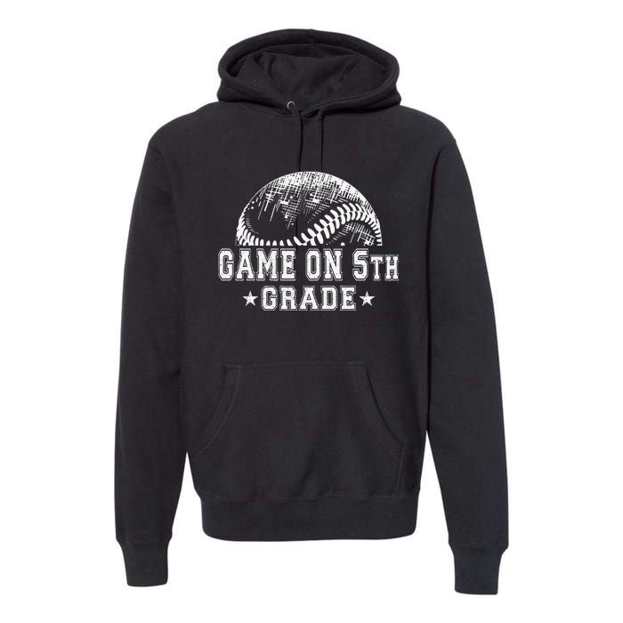 5th Grade Baseball Lovers Premium Hoodie