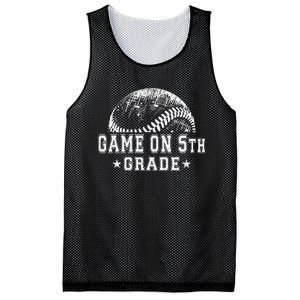 5th Grade Baseball Lovers Mesh Reversible Basketball Jersey Tank