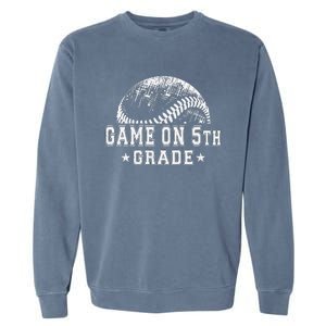 5th Grade Baseball Lovers Garment-Dyed Sweatshirt