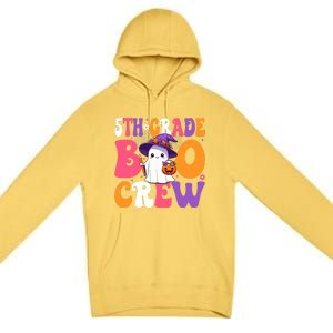 5th Grade Boo Crew Halloween Fifth Grade Halloween Teacher Premium Pullover Hoodie