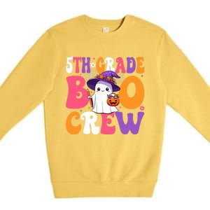 5th Grade Boo Crew Halloween Fifth Grade Halloween Teacher Premium Crewneck Sweatshirt