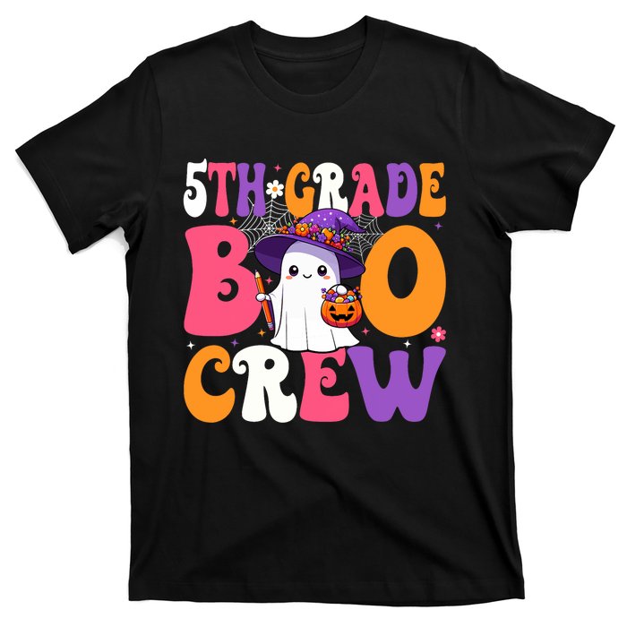 5th Grade Boo Crew Halloween Fifth Grade Halloween Teacher T-Shirt