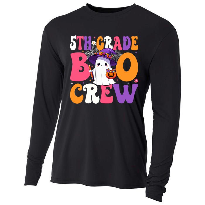 5th Grade Boo Crew Halloween Fifth Grade Halloween Teacher Cooling Performance Long Sleeve Crew