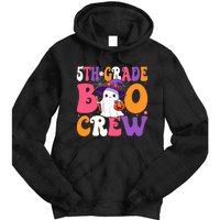 5th Grade Boo Crew Halloween Fifth Grade Halloween Teacher Tie Dye Hoodie