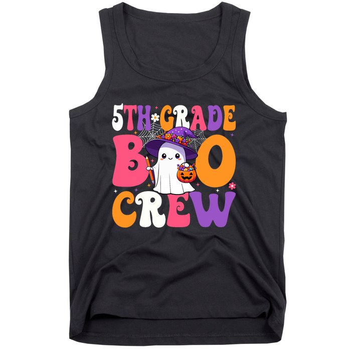 5th Grade Boo Crew Halloween Fifth Grade Halloween Teacher Tank Top