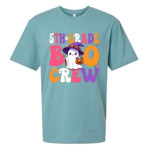 5th Grade Boo Crew Halloween Fifth Grade Halloween Teacher Sueded Cloud Jersey T-Shirt