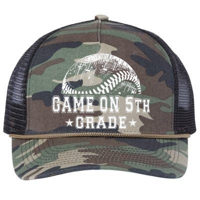 5th Grade Baseball Lovers Retro Rope Trucker Hat Cap