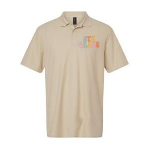 5th Grade Crew Retro Groovy Funny Happy First Day Of School Softstyle Adult Sport Polo