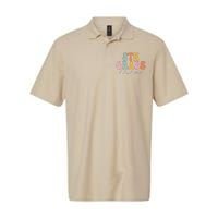 5th Grade Crew Retro Groovy Funny Happy First Day Of School Softstyle Adult Sport Polo