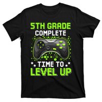 5th Grade Complete Time To Level Up Gaming Graduation T-Shirt