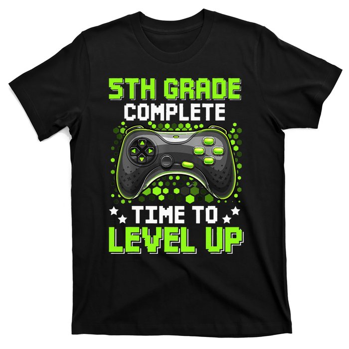 5th Grade Complete Time To Level Up Gaming Graduation T-Shirt