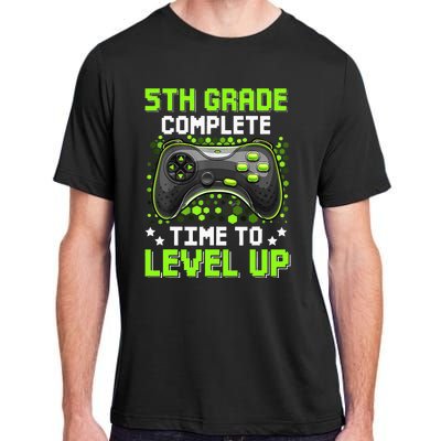 5th Grade Complete Time To Level Up Gaming Graduation Adult ChromaSoft Performance T-Shirt