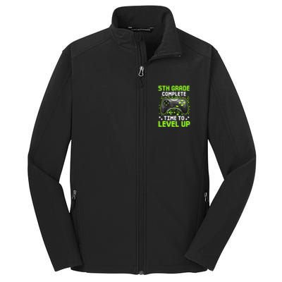 5th Grade Complete Time To Level Up Gaming Graduation Core Soft Shell Jacket