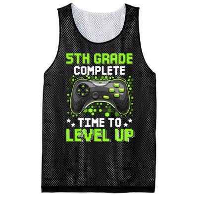 5th Grade Complete Time To Level Up Gaming Graduation Mesh Reversible Basketball Jersey Tank