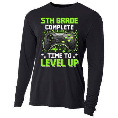 5th Grade Complete Time To Level Up Gaming Graduation Cooling Performance Long Sleeve Crew