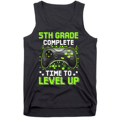 5th Grade Complete Time To Level Up Gaming Graduation Tank Top