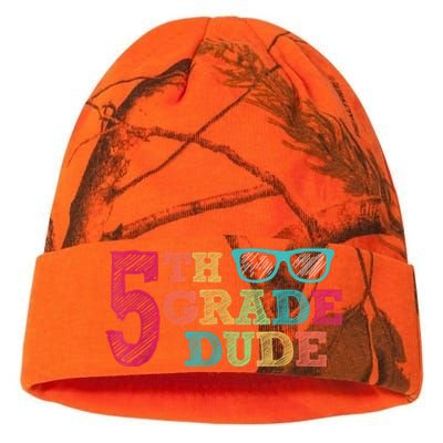 5th Grade Dude Funny First Day Of School Students Kati Licensed 12" Camo Beanie