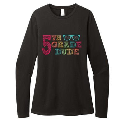 5th Grade Dude Funny First Day of School Students Womens CVC Long Sleeve Shirt