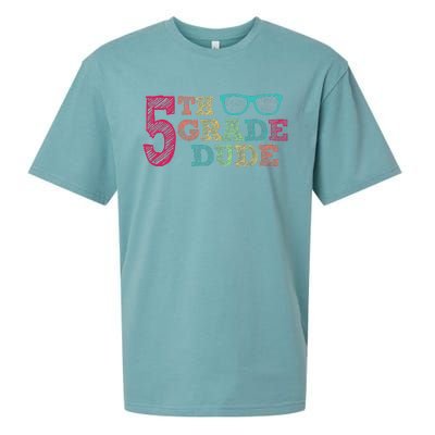 5th Grade Dude Funny First Day of School Students Sueded Cloud Jersey T-Shirt