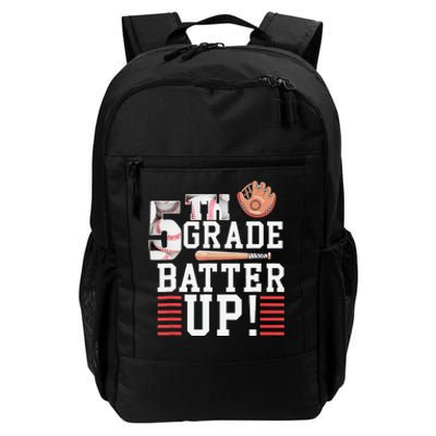 5th Grade First Day of School 5th Grade Batter Up Baseball Daily Commute Backpack