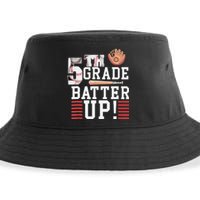 5th Grade First Day of School 5th Grade Batter Up Baseball Sustainable Bucket Hat