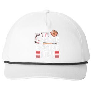 5th Grade First Day of School 5th Grade Batter Up Baseball Snapback Five-Panel Rope Hat