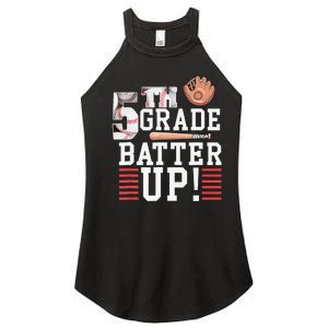 5th Grade First Day of School 5th Grade Batter Up Baseball Women’s Perfect Tri Rocker Tank