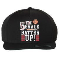 5th Grade First Day of School 5th Grade Batter Up Baseball Wool Snapback Cap