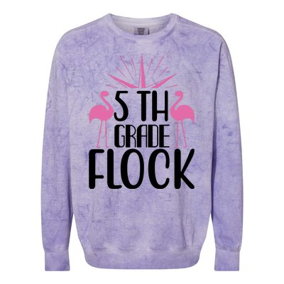 5th Grade Flock Colorblast Crewneck Sweatshirt