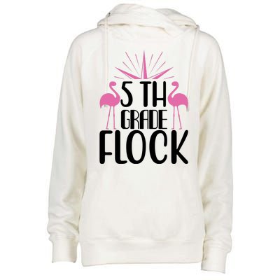 5th Grade Flock Womens Funnel Neck Pullover Hood