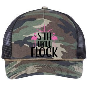 5th Grade Flock Retro Rope Trucker Hat Cap