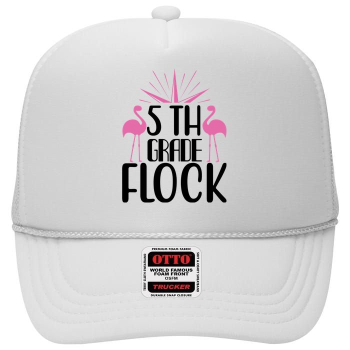 5th Grade Flock High Crown Mesh Back Trucker Hat