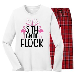 5th Grade Flock Women's Long Sleeve Flannel Pajama Set 