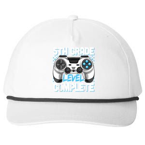 5th Grade Graduation Level Complete Video Gamer Kids Snapback Five-Panel Rope Hat