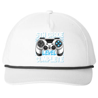 5th Grade Graduation Level Complete Video Gamer Kids Snapback Five-Panel Rope Hat