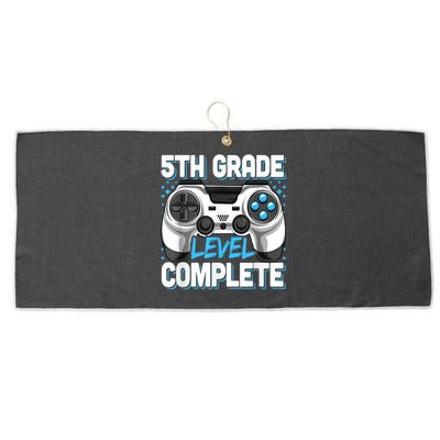 5th Grade Graduation Level Complete Video Gamer Kids Large Microfiber Waffle Golf Towel