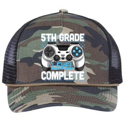 5th Grade Graduation Level Complete Video Gamer Kids Retro Rope Trucker Hat Cap