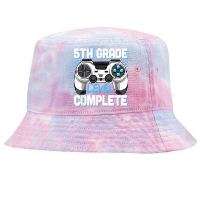 5th Grade Graduation Level Complete Video Gamer Kids Tie-Dyed Bucket Hat