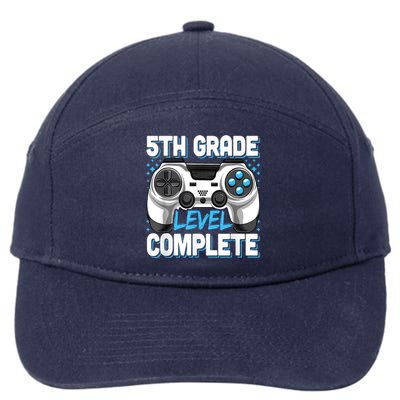 5th Grade Graduation Level Complete Video Gamer Kids 7-Panel Snapback Hat