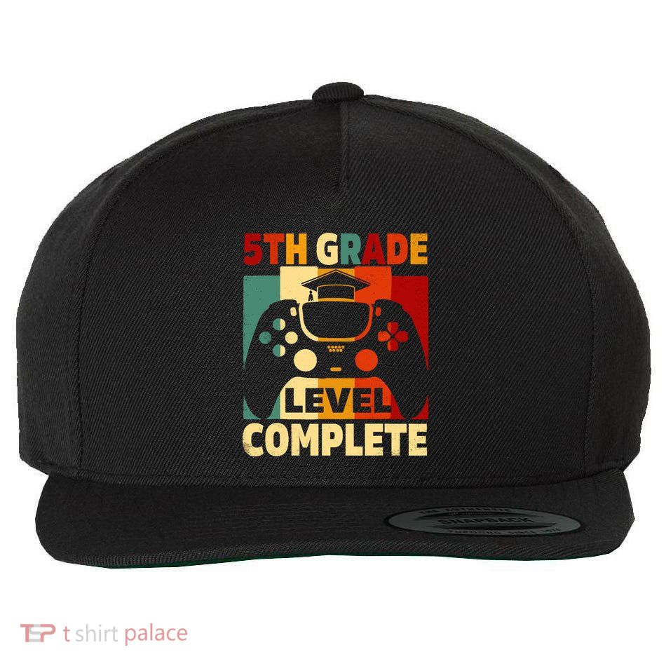 5th Grade Level Complete Graduation Last Day Of School Wool Snapback Cap