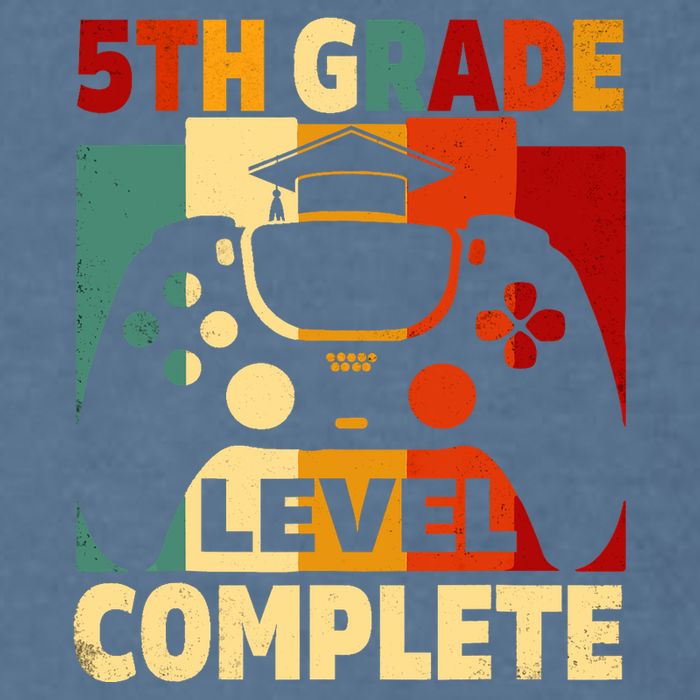 5th Grade Level Complete Graduation Last Day Of School Garment-Dyed Sweatshirt
