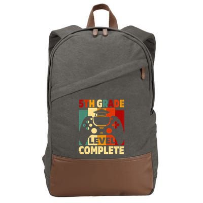 5th Grade Level Complete Graduation Last Day Of School Cotton Canvas Backpack
