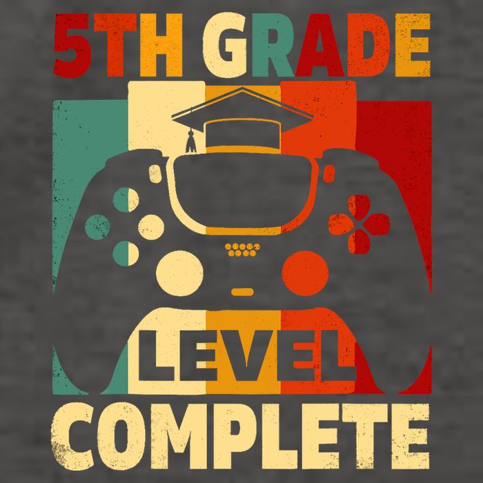 5th Grade Level Complete Graduation Last Day Of School Vector Backpack
