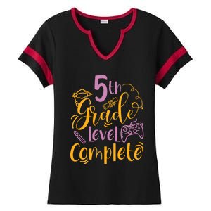 5th Grade Level Complete Fifth Grader School Graduation Ladies Halftime Notch Neck Tee