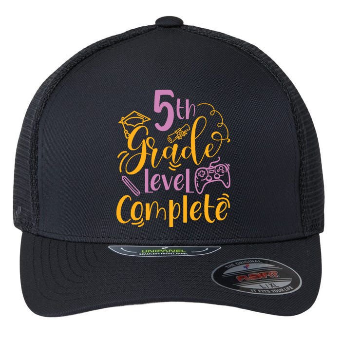 5th Grade Level Complete Fifth Grader School Graduation Flexfit Unipanel Trucker Cap